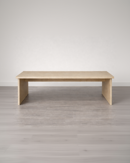 Mesa de Centro de Madera Japandi – Mesa Baja Minimalista para Living - Línea 01