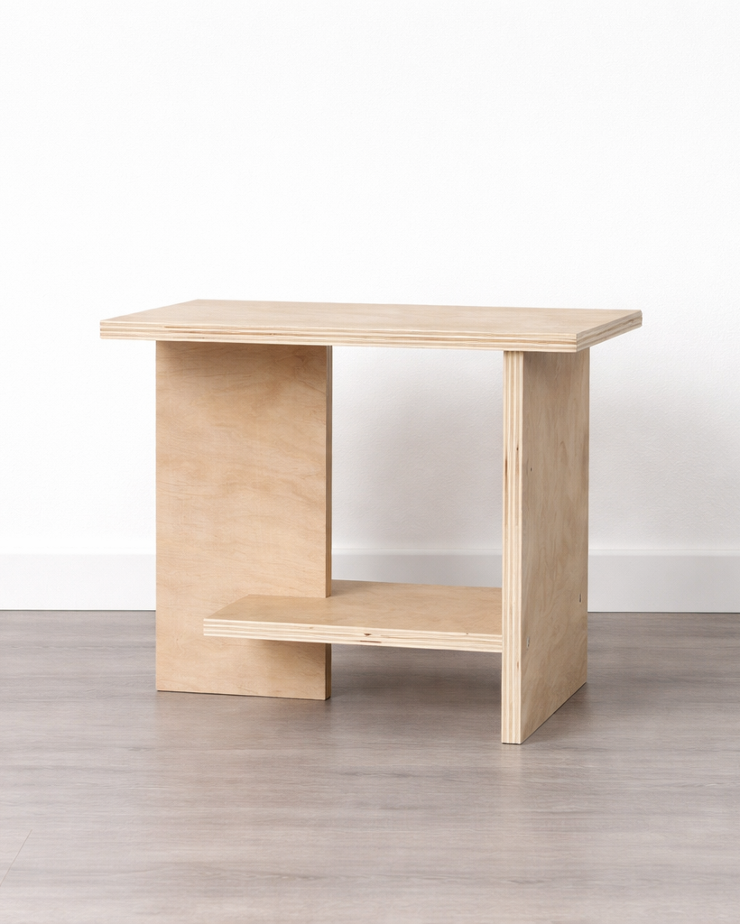 Velador de Madera Japandi – Mesa de Noche Minimalista - Línea 01