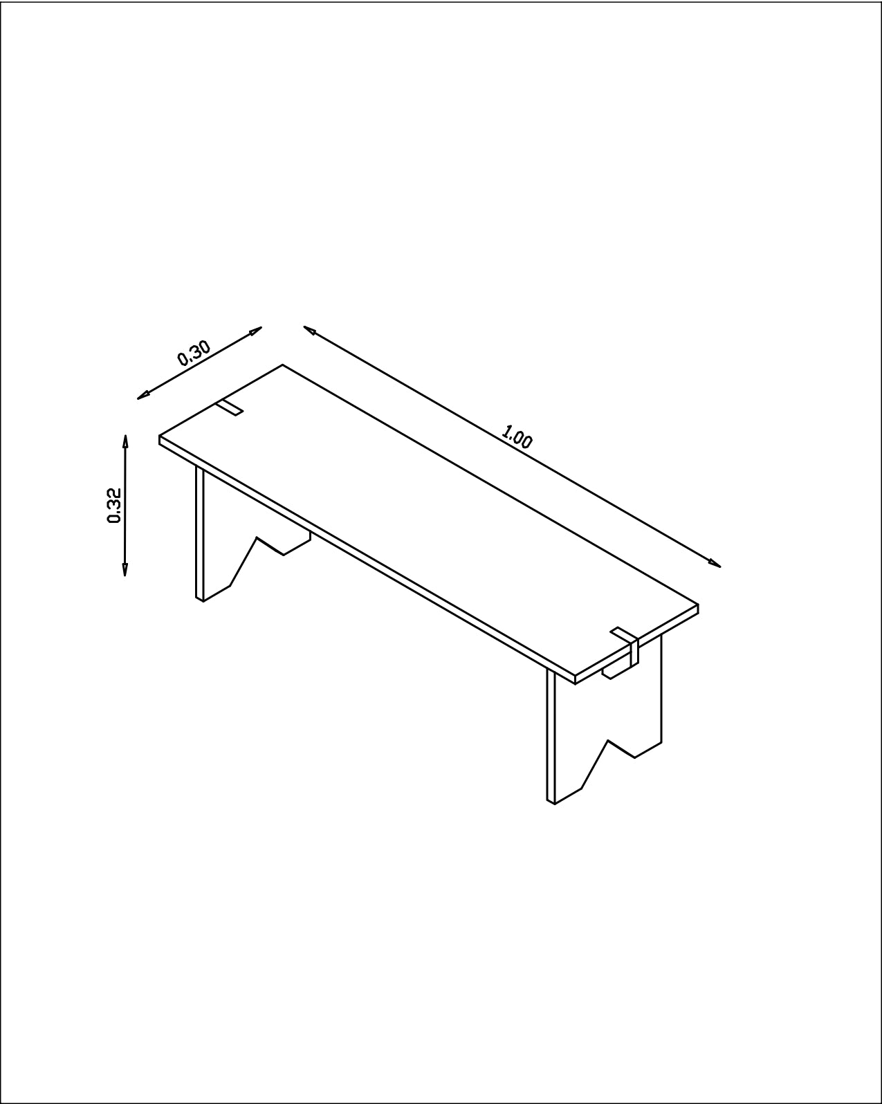 Banca de Madera Japandi – Banco Minimalista para Recibidor | Línea 01