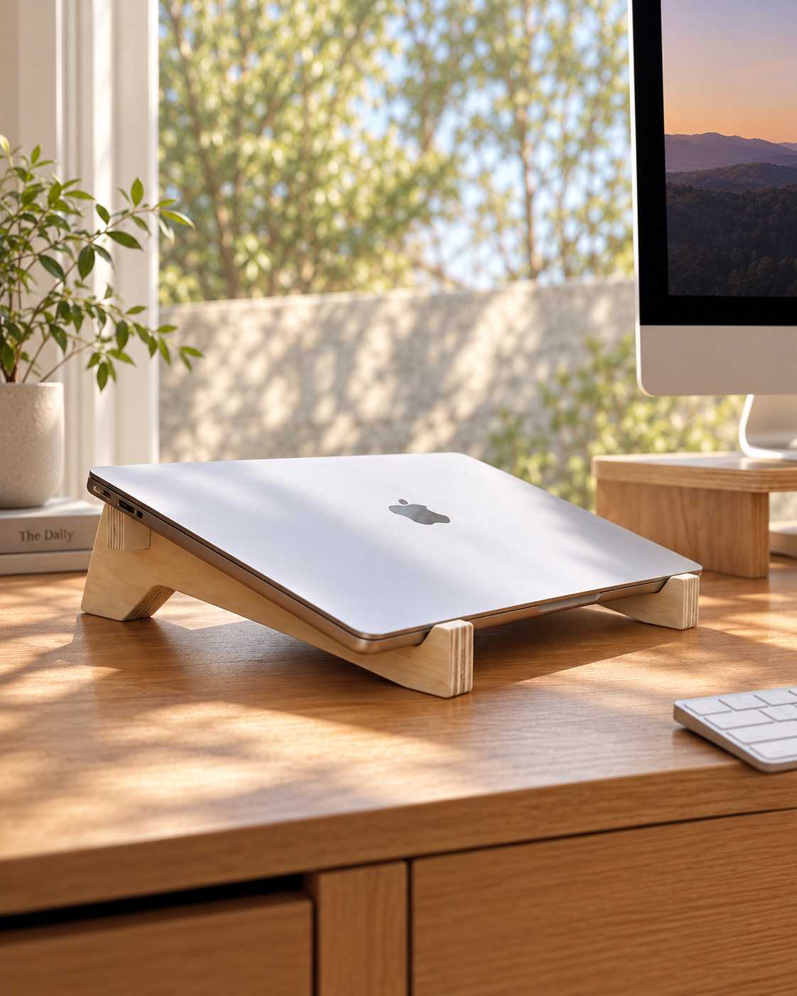 Soporte para Notebook – Atril de Madera para Notebook