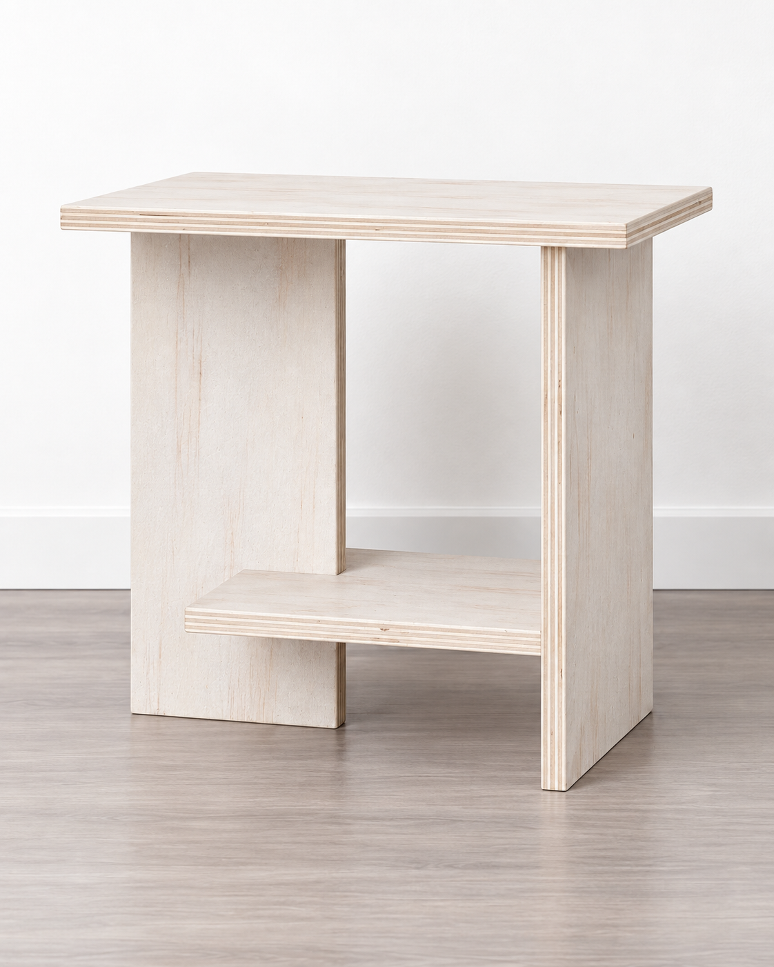Velador de Madera Japandi – Mesa de Noche Minimalista - Línea 01