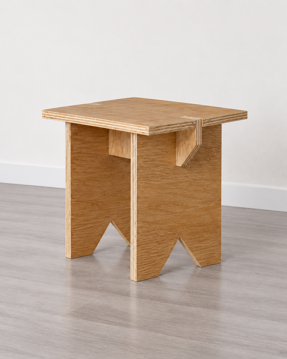 Taburete de Madera Japandi – Piso Minimalista Multifuncional - Línea 01