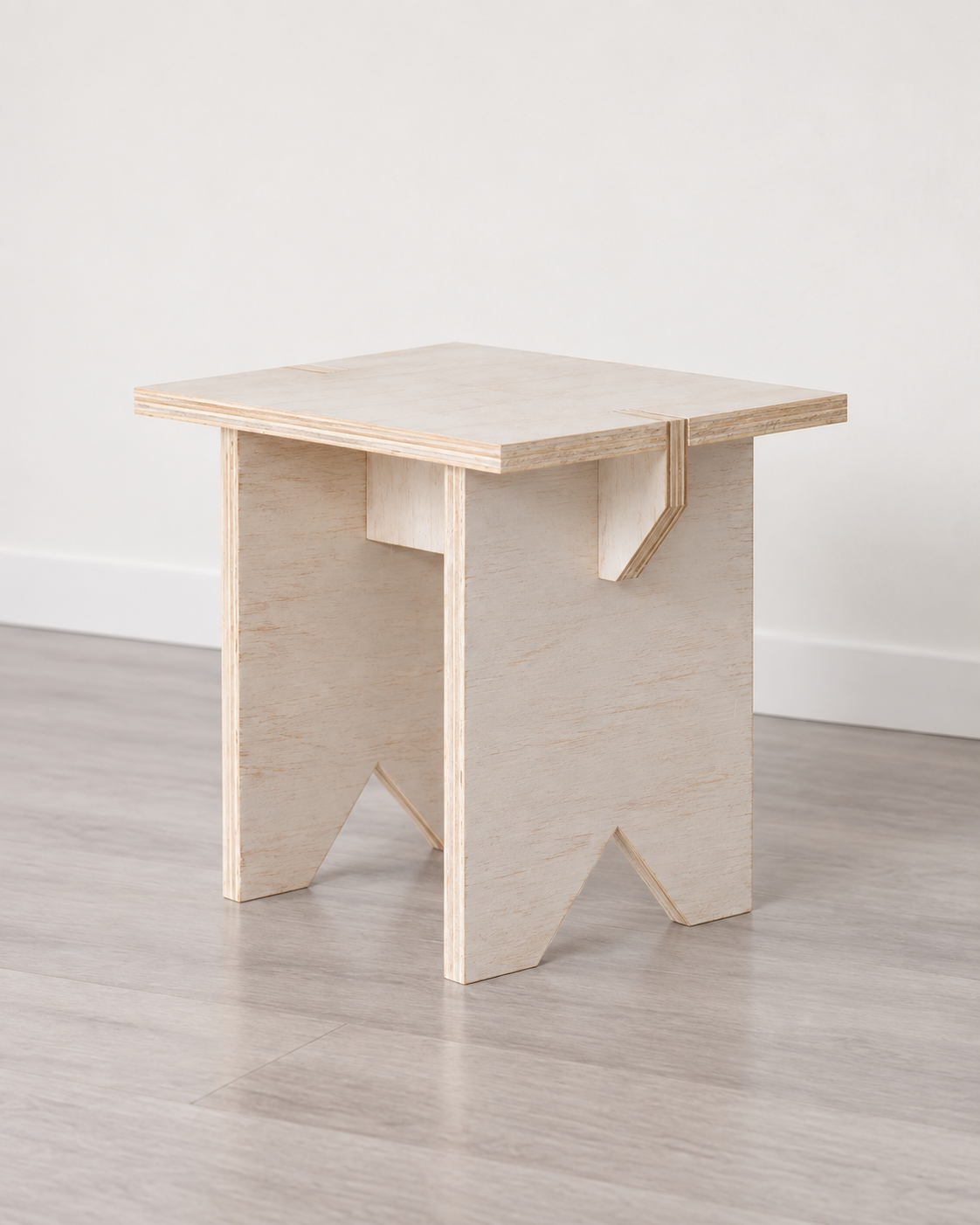 Taburete de Madera Japandi – Piso Minimalista Multifuncional - Línea 01