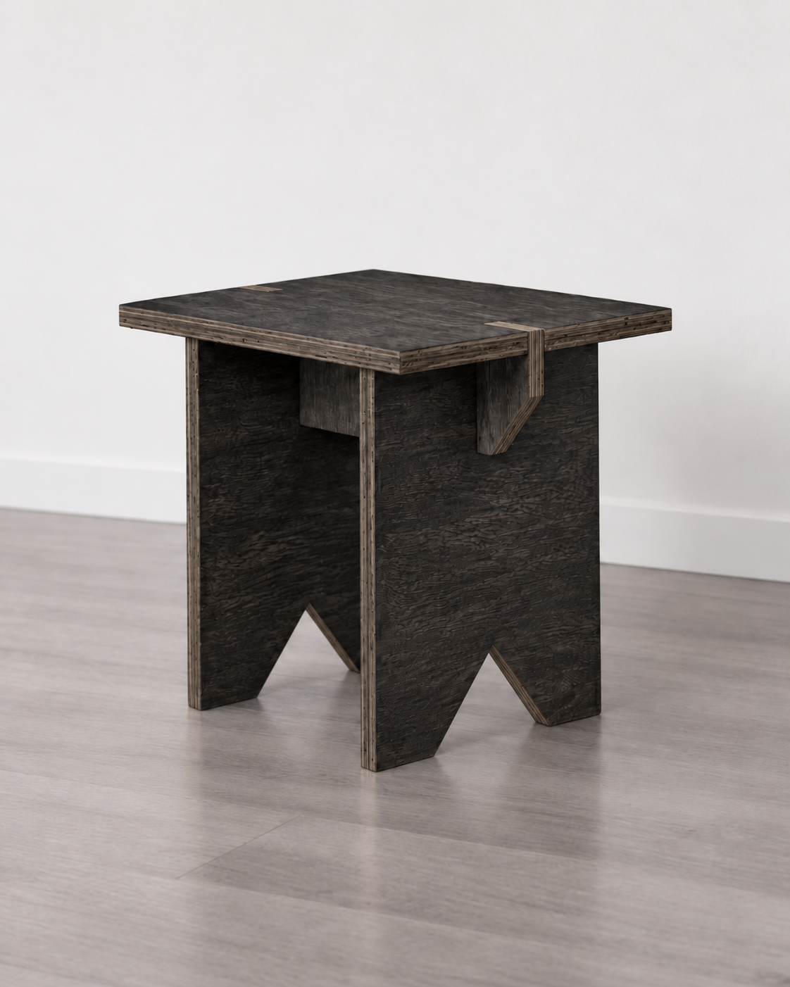 Taburete de Madera Japandi – Piso Minimalista Multifuncional - Línea 01