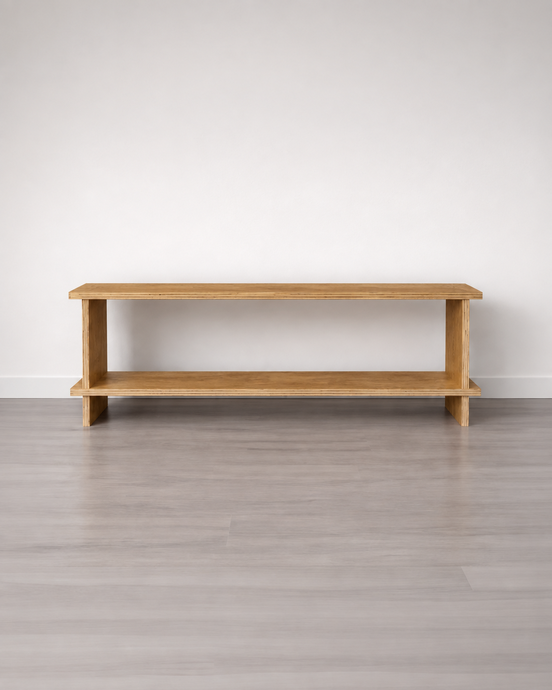 Estantería Baja de Madera Japandi – Consola Minimalista Multifuncional - Línea 1