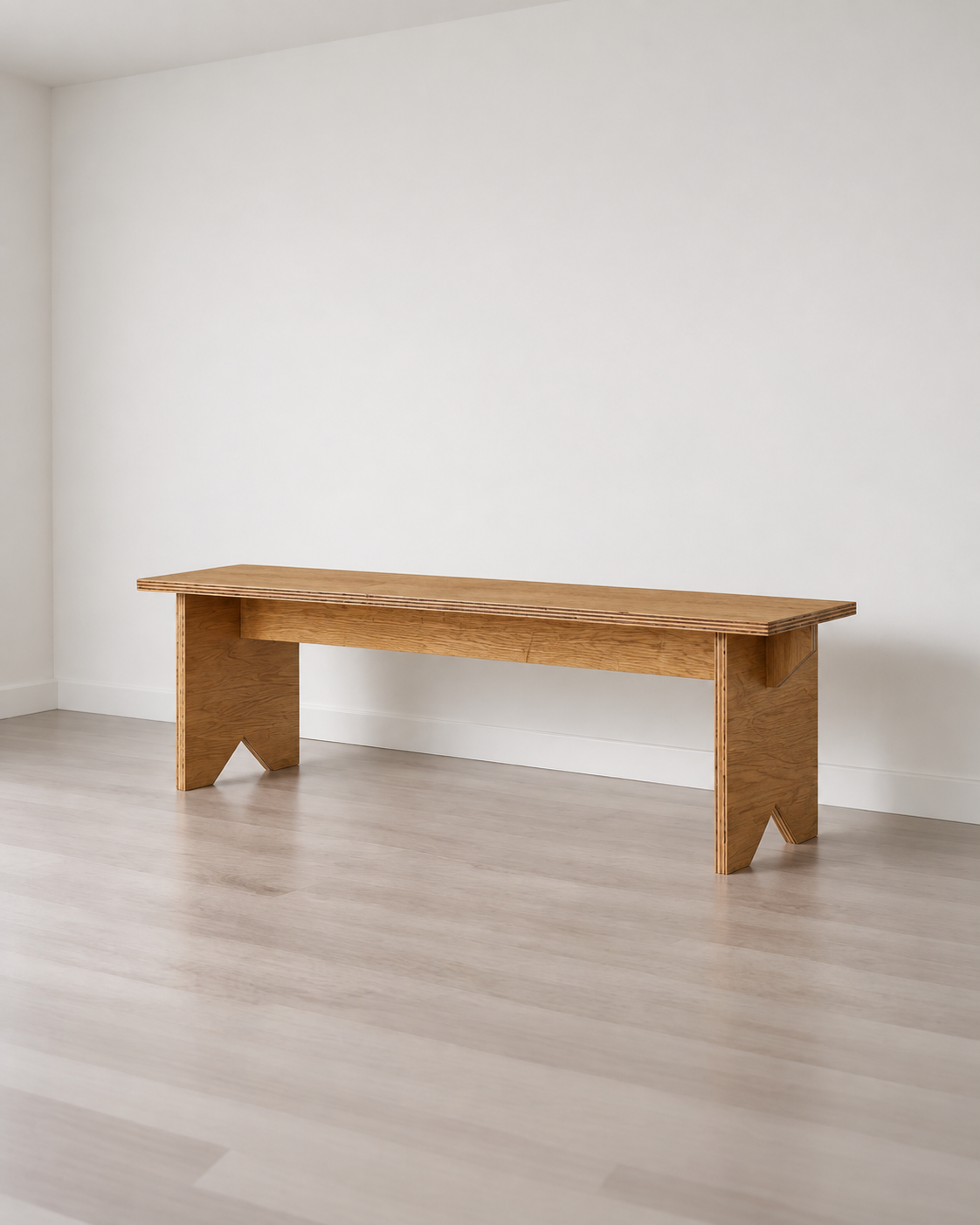 Banca de Madera Japandi – Banco Minimalista para Recibidor | Línea 01