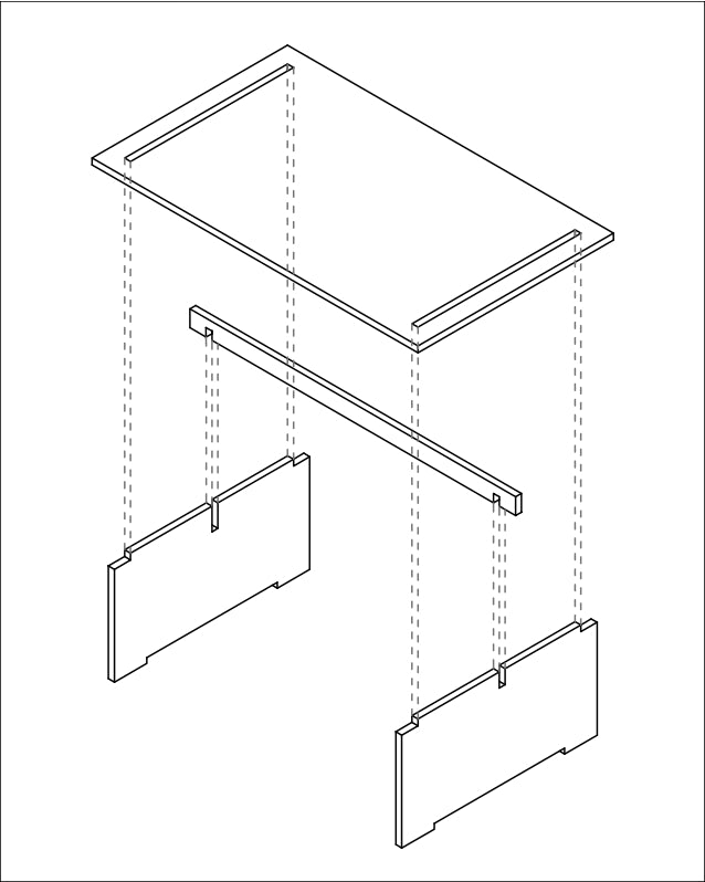 Mesa de Centro de Madera Japandi – Mesa Baja Minimalista para Living - Línea 01