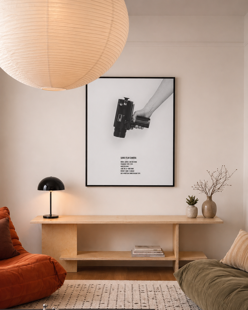 Rack de TV de Madera Japandi – Mueble Minimalista para Living - Linea 01