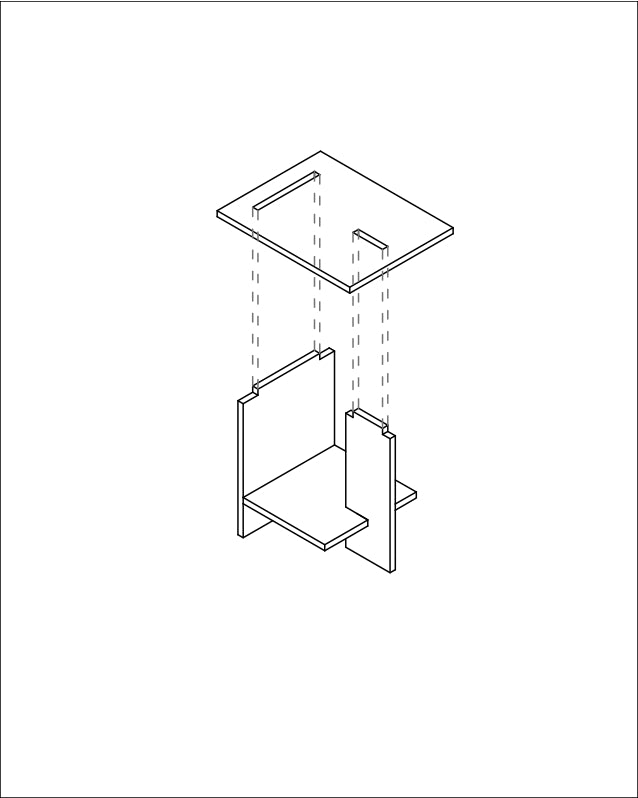 Velador de Madera Japandi – Mesa de Noche Minimalista - Línea 01