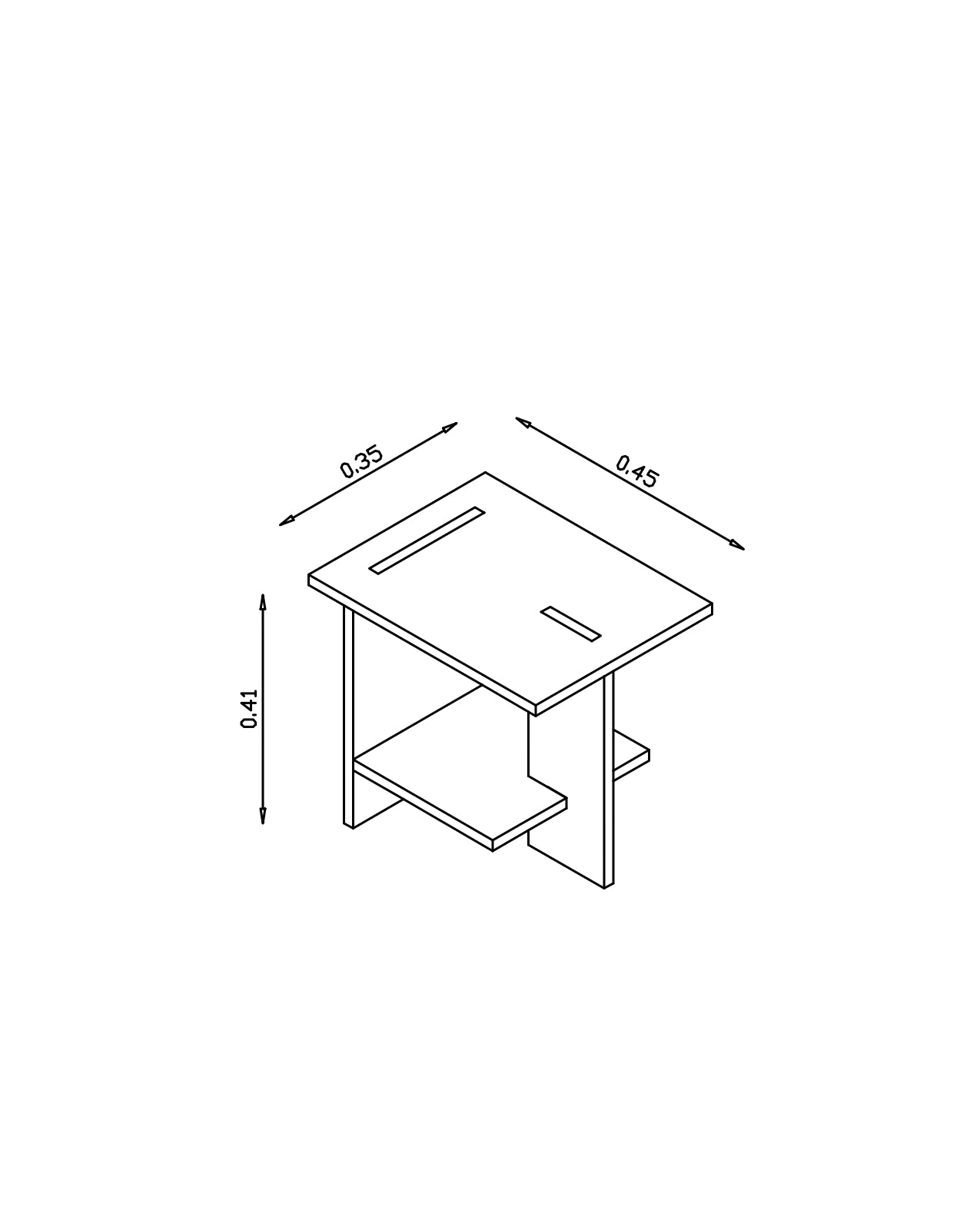 Velador de Madera Japandi – Mesa de Noche Minimalista - Línea 01